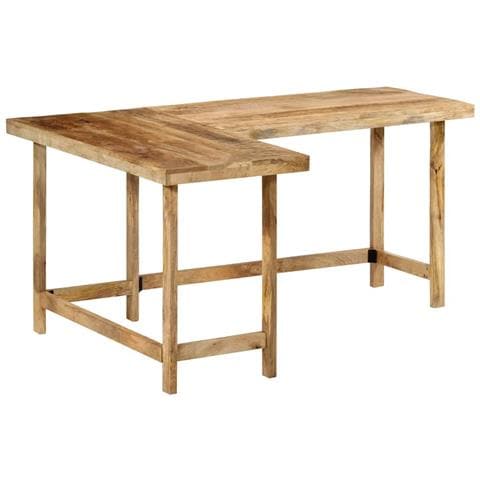 Scrivania 165x110x75 cm in Legno Massello di Mango - Foto 2