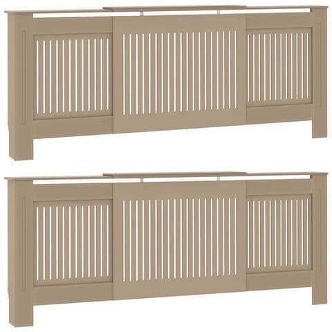 Copertura per radiatori 2 pcs Marrone - Foto 1