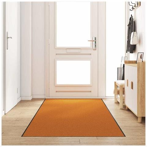 Tappetino Arancione e Nero 120 x 400 cm Poliammide e PVC - Foto 2