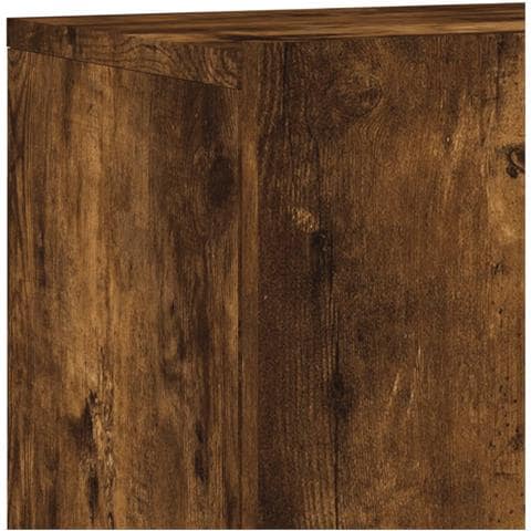 Mobili TV a Muro 5pz Rovere Fumo in Legno Multistrato - Foto 9