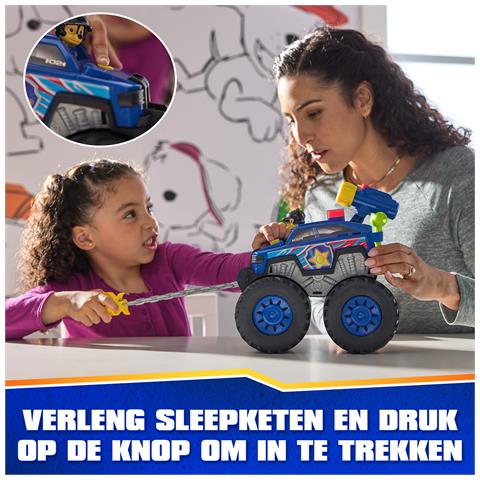 PAW Patrol : Rescue Wheels Chase Deluxe, Veicolo Giocattolo con Propulsore, Argano Motorizzato, Luci e Suoni, Giocattoli per Bambini e Bambine, 3+ Anni - Foto 10