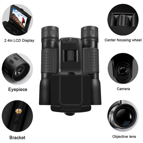 Binocolo Digitale Con Video 2.5k Uhd E Fotocamera 48mp, Ingrandimento 12x E Visione Notturna Starlight - Foto 2