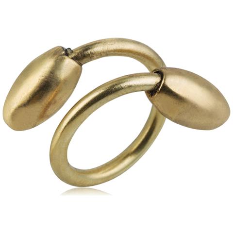 Anello A Doppia Goccia In Oro - Foto 1