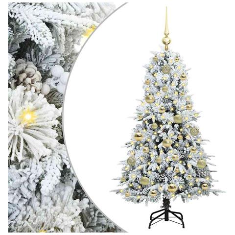 Albero di Natale Artificiale con Rami Pieghevoli Bianco 120 cm - Foto 1