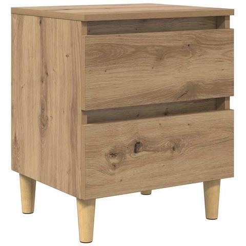 Armadietto per letto Rovere artigianale 40 x 35 x 50 cm - Foto 1