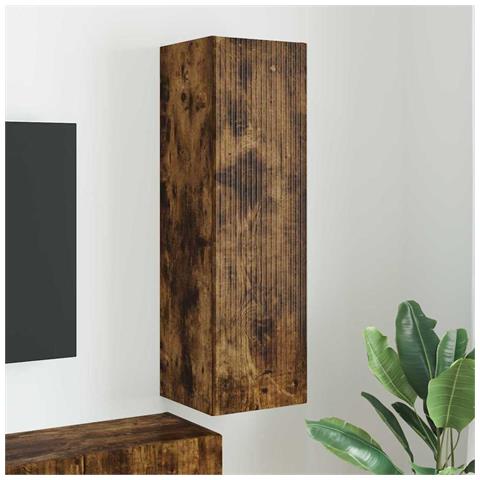 Mobile TV da parete Rovere fumé 30 x 31 x 100 cm - Foto 2