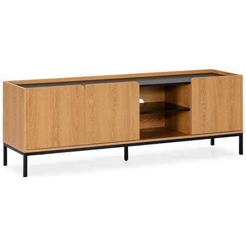 Mobile Tv Curva 3 Ante Colore Rovere - Foto 1