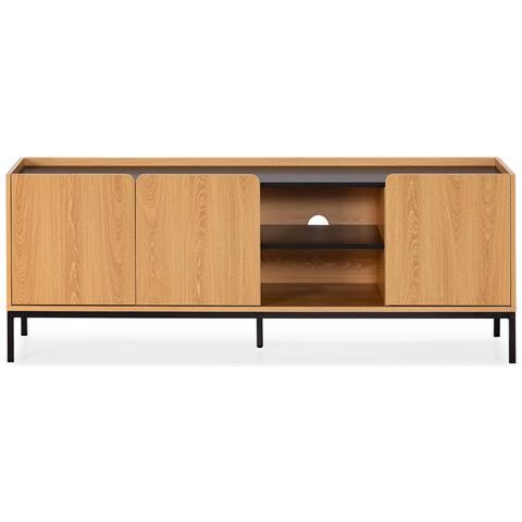 Mobile Tv Curva 3 Ante Colore Rovere - Foto 2