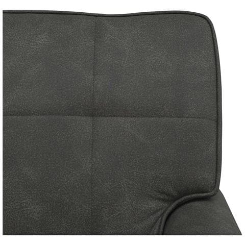Chaise Lounge con cuscino Nero 91 x 157 x 91 cm Pelle Sintetica - Foto 9