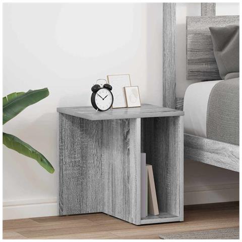 Tavolino 2 pcs Grigio Sonoma 37 x 32 x 40 cm Legno multistrato - Foto 2