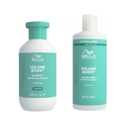 Set Invigo Volume Boost: Shampoo 300 Ml + Maschera Crystal 500 Ml - Foto 1