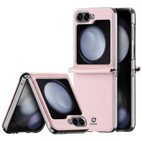 Cover per Galaxy Z Flip7 FE 5G - PC+Pelle /PU, Rosa - Foto 1