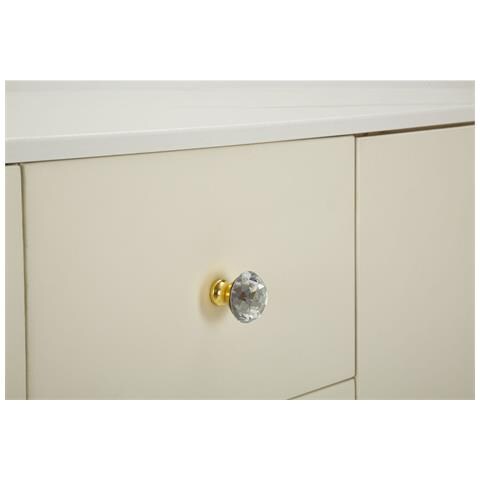 Credenza Sharon Bianca E Oro Con Cassetti E Ante 120 Cm - Foto 8