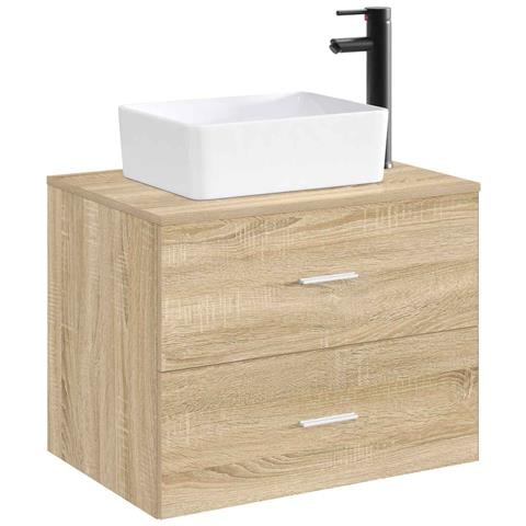 Lavabo da bagno Nero Opaco 40,5 x 30,5 x 13 cm Metallo - Foto 2