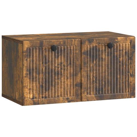 Mobile Porta TV da Muro Rovere Fumo 59,5 x 31 x 30 cm - Foto 1