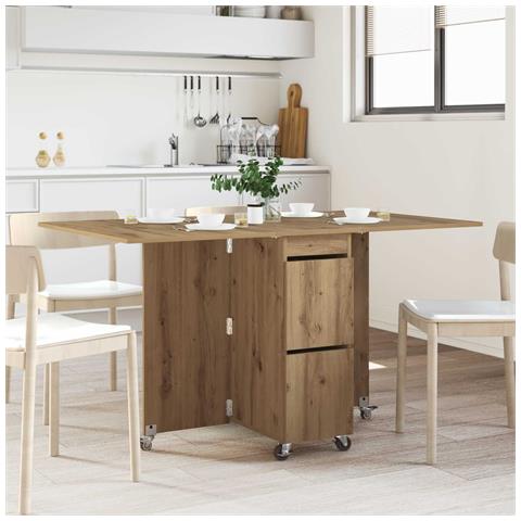 Tavolo da Pranzo 2 pcs 140 x 80 x 77 cm Legno ingegnerizzato - Foto 2