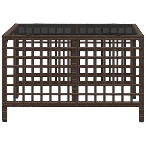 Set divano angolare da giardino a 3 pz con Cuscini in Polyrattan Marrone - Foto 9
