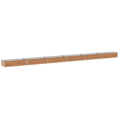Letto rialzato da giardino Marrone legno 600 x 40 x 24 cm - Foto 1
