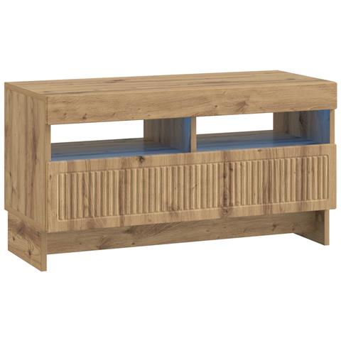 Mobile TV LED Rovere Artigianale Legno ingegnerizzato - Foto 1