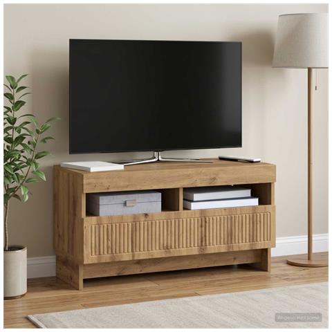 Mobile TV LED Rovere Artigianale Legno ingegnerizzato - Foto 2