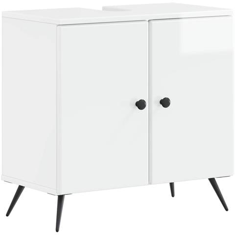 Set di armadietti da bagno in 3 pezzi BREDA Bianco Lucido - Foto 9