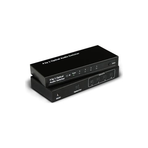 Adattatore Audio / Video Nero F / F 192 Khz 15.4 x 6.9 x 2.2 cm A04-OP-SW401 - Foto 1