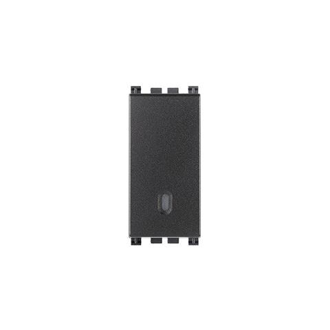 Deviatore Illuminabile Arkè 1p 16ax 250v Grigio 19005 - Foto 2