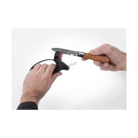 Affilatore Manuale Coltelli Forbici Affila Carburo Tungsteno Pietra Ceramica Luc - Foto 4