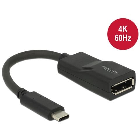 62748 USB Type-C Displayport Nero cavo di interfaccia e adattatore - Foto 1