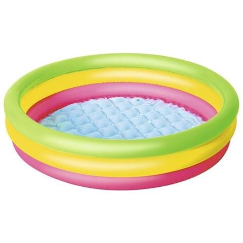 Piscina Gonfiabile Tonda Arcobaleno Summer Wave Ø102cm X H25cm Art. 51104 - Foto 1