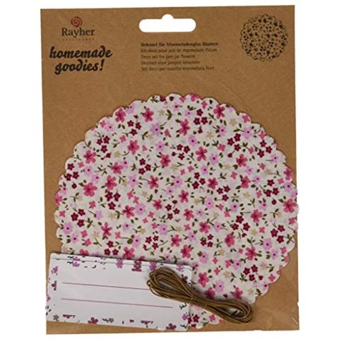 Rayher 68003000 decorativo Set F. Barattolo Di Marmellata Fiori Assortiti, 1set - Foto 1