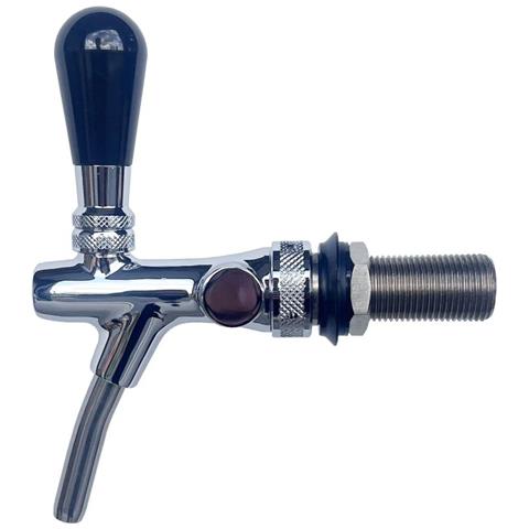 Rubinetto Birra Rubinetto Spillatore Birra - Autochiusura Cromo Versione 7 Mm Lunghezza Filettatura 55 Mm - Foto 2