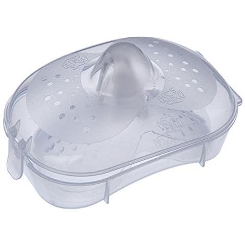 Tiralatte Silicone Set Di 2 Con Casella Di Sterilizzazione Trasparente S - Foto 2