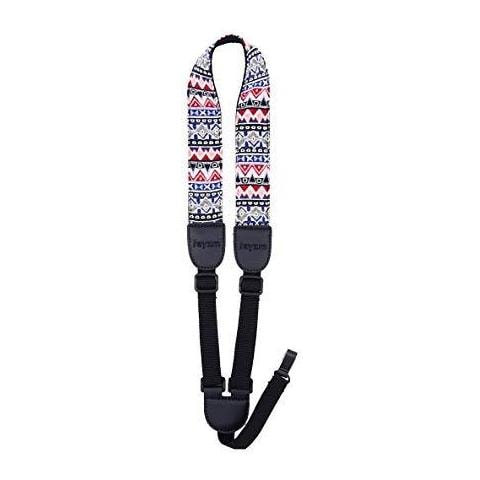Clip-on Ukulele Cinghia Stile Della Boemia Maglia Ukulele Cinghia Regolabile Al Collo In Cotone Sling Per Ukulele Button-free Cross-torace Uke La Cinghia Senza Viti Le Mani Libere. - Foto 2