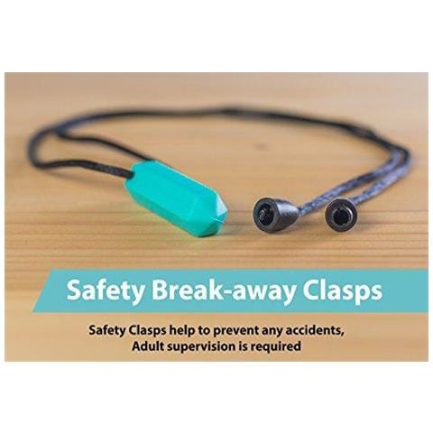 Sensoriale Crayon Teether Collana 3-pack - Migliori Strumenti Per Lautismo E La Dentizione Dei Bambini - Forte E Durevole Silicone Chewy Giocattoli - Pendant Da Masticare Per Boys Girls - Chewlery Collane - Foto 2