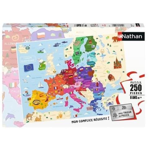 Puzzle 250 P - Mappa Dell'europa - Foto 1