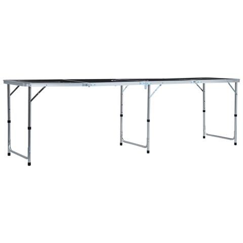 Tavolo Da Beer Pong Pieghevole 240 Cm Nero - Foto 2
