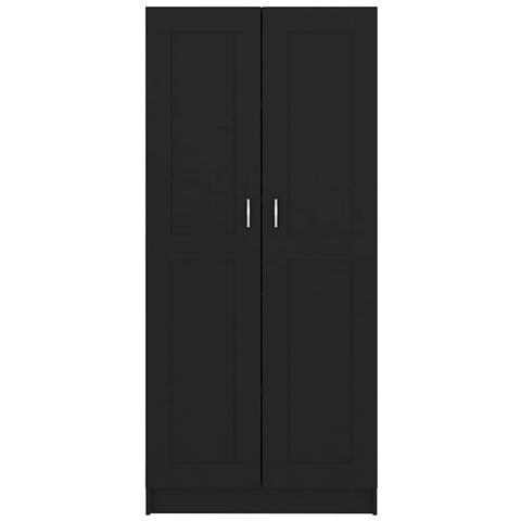 Libreria Nera 82,5x30,5x185,5 cm in Legno Multistrato - Foto 10