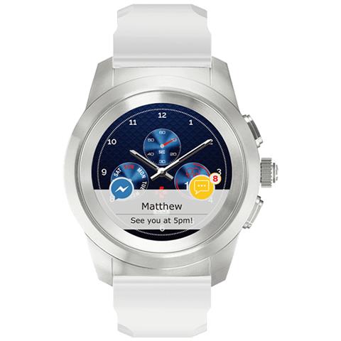 Smartwatch ZeTime Regular Original Impermeabile 5ATM Display 1.22" Bluetooth per Fitness con Contapassi e Cardiofrequenzimetro Bianco - Italia - Foto 2