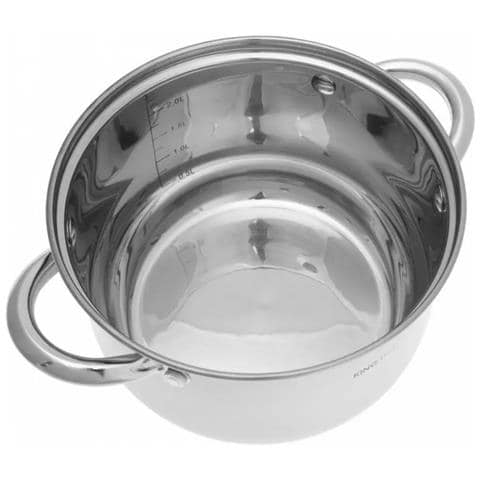 Set Di Pentole In Acciaio Inossidabile Kh-4450 Con Coperchi In Vetro - Foto 10
