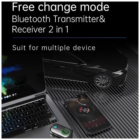 Trasmettitore /ricevitore Wireless Bluetooth Vivavoce Aux - Foto 8