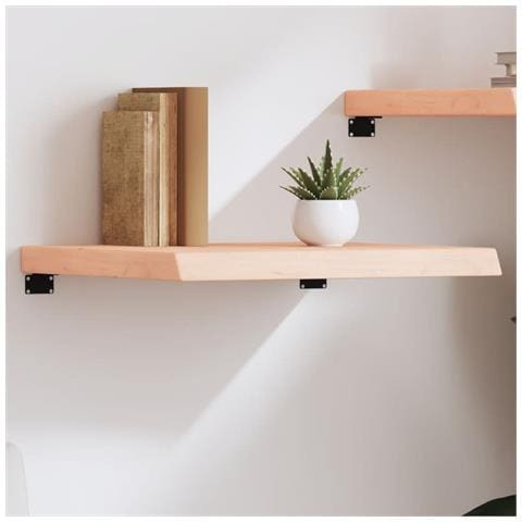 Ripiano a Parete 60x60x (2-6) cm Massello Rovere Non Trattato - Foto 6