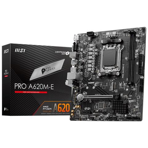 MSI PRO A620M-E, AMD, Socket AM5, AMD Ryzen™ 7, Socket AM5, DDR5-SDRAM, 96 GB - Foto 1