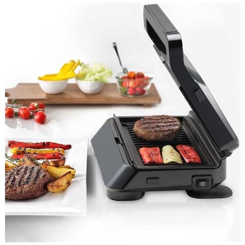 Piastra Elettrica Bistecchiera Compatta SnackMaker 5 Potenza 800 W Colore Nero - Foto 2