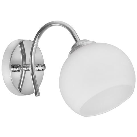 Applique Da Parete Aje-irma 1p Bianco Argentato Metallo 40 W 13 X 17,5 X 24,5 Cm - Foto 1