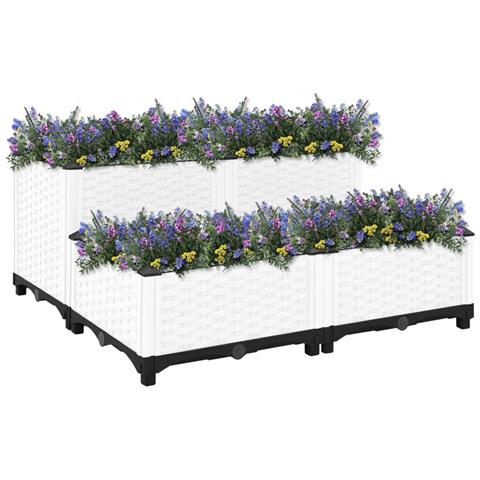 Fioriera Rialzata 80x80x38 Cm In Polipropilene - Foto 2