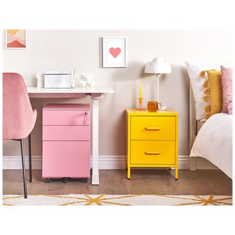 Armadietto Da Ufficio Cami Metallo Rosa - Foto 1