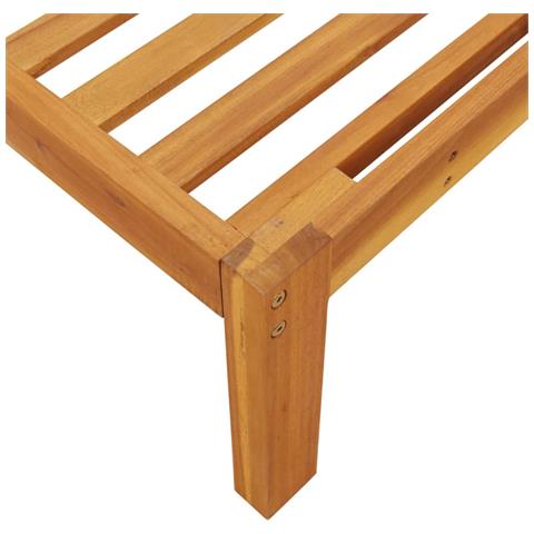 Divano Angolare Da Giardino Pallet In Legno Massello Di Acacia - Foto 8