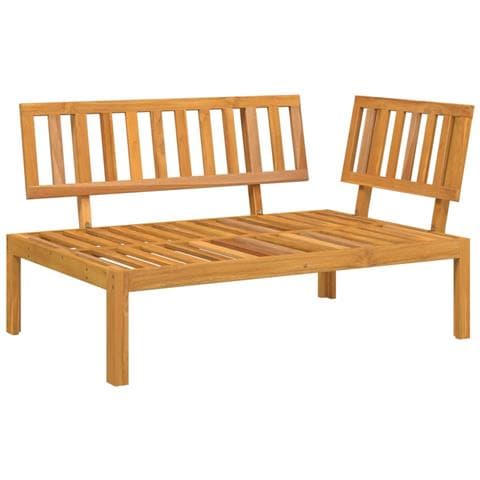 Divano Angolare Da Giardino Pallet In Legno Massello Di Acacia - Foto 1