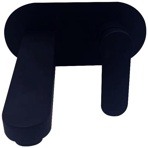 Miscelatore Lavabo Da Parete Oceania Ad Incasso Ottone Colore Nero Opaco - Foto 1
